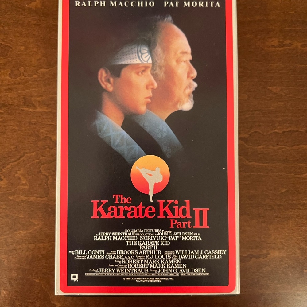 The Karate Kid Part II VHS Tape